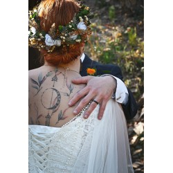 Floral, flower half head wreath, hair wreath, crown