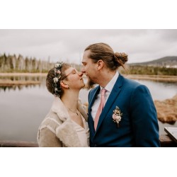 Květinový věneček do vlasů "Na borůvkách"