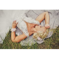 Floral, flower half head wreath, hair wreath, crown