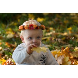 Newborn květinový věneček do vlasů "Pro malou cácorku"