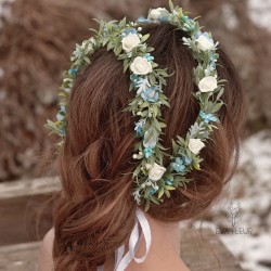 Floral, flower head wreath,...