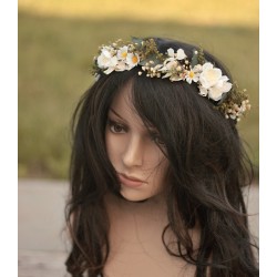 Floral, flower hair wreath,...