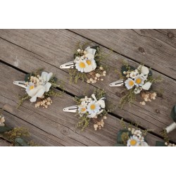 Floral flower hair clip, pin