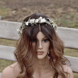 Floral, flower hair wreath,...