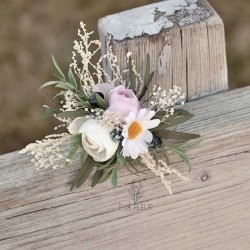 French floral flower hair...