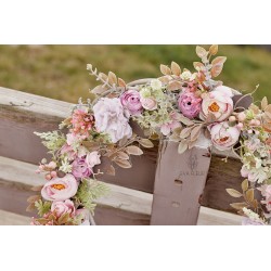 Summer flower door wreath