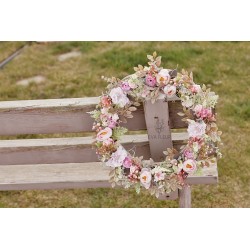Summer flower door wreath