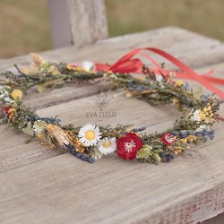Floral, flower hair wreath,...