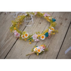 Floral, flower hair wreath, crown