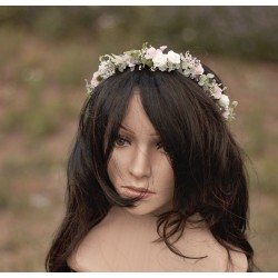 Floral, flower hair wreath,...