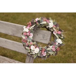 Summer flower door wreath