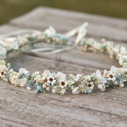 Floral, flower half head...