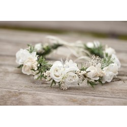 Floral, flower hair wreath, crown