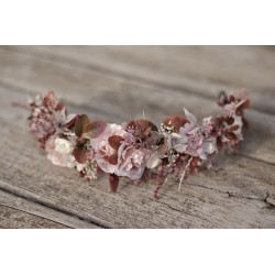 Květinový půlvěneček do vlasů "Patří nám celý svět"