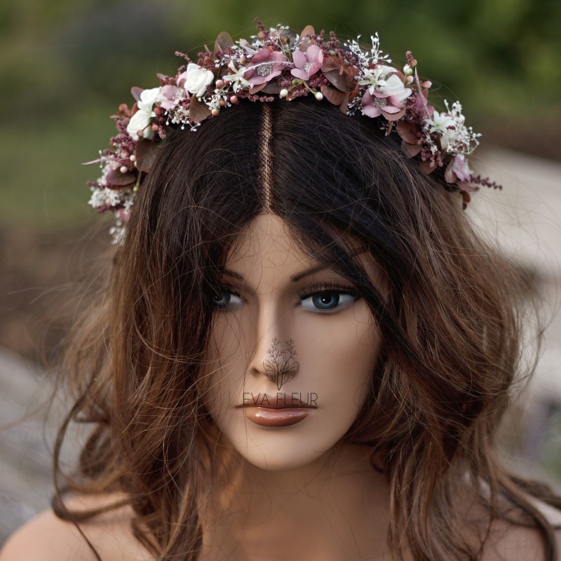 Květinový půlvěneček do vlasů "Patří nám celý svět II."