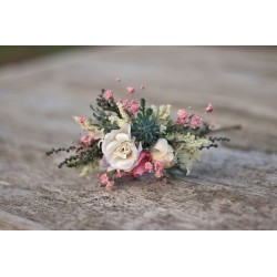 Květinová čelenka do vlasů "Bodláček II."