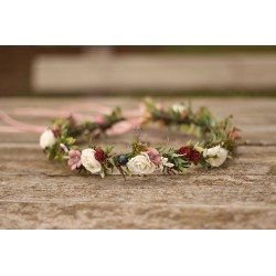 Květinový věneček do vlasů "Vezmi mě do svých snů V."
