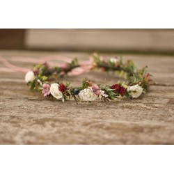 Květinový věneček do vlasů "Vezmi mě do svých snů V."