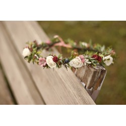 Květinový věneček do vlasů "Vezmi mě do svých snů V."