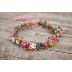 Květinový věneček do vlasů "Povídej mi ještě chvíli"