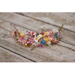 Floral, flower half head wreath, hair wreath, crown