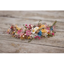 Floral, flower half head wreath, hair wreath, crown
