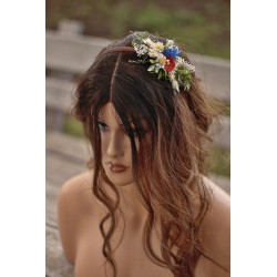 Květinová čelenka do vlasů "Folklorní XI."