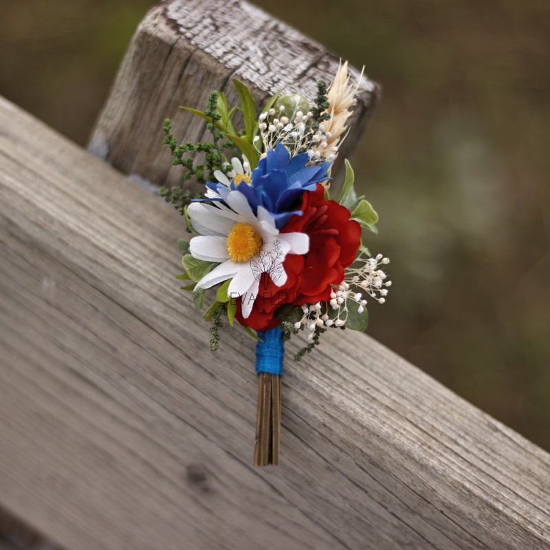 Korsáž - klopa ženicha "Folklorní XI."