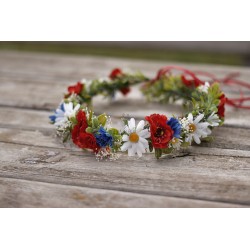 Květinový věneček do vlasů "Folklorní XI."