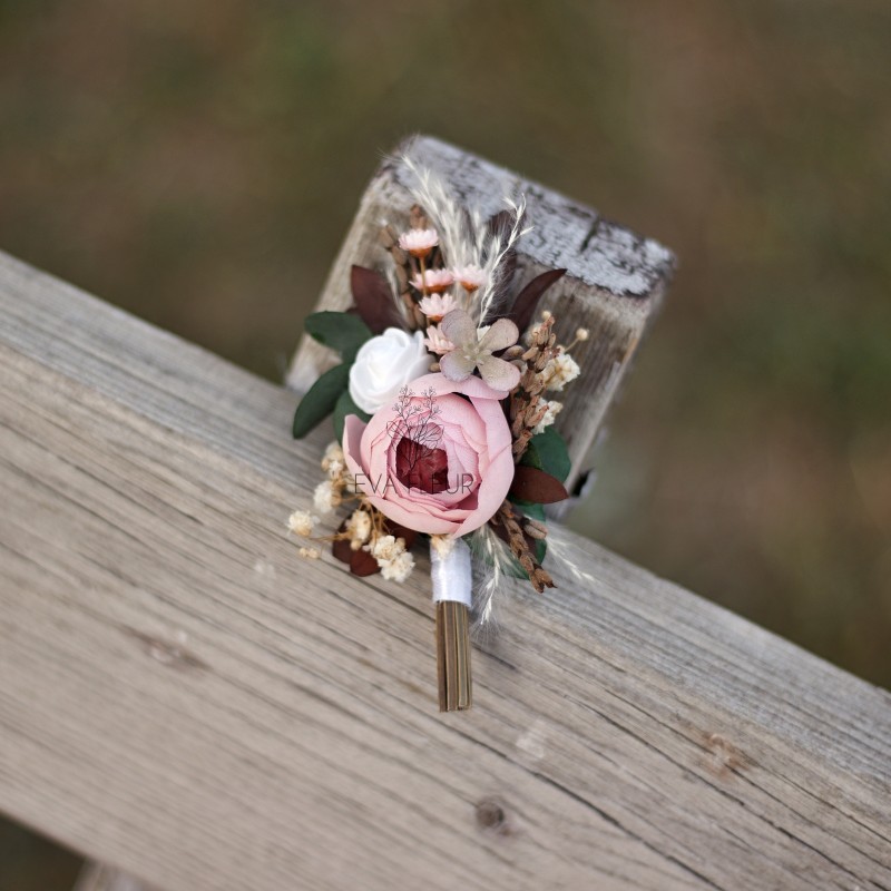 Korsáž - klopa ženicha "Skrytá zákoutí"