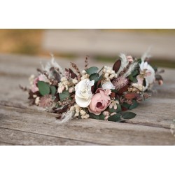 Květinový půlvěneček do vlasů "Skrytá zákoutí"