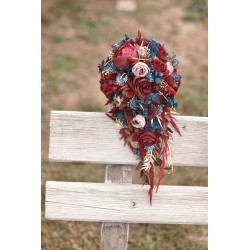 Svatební kytice pro nevěstu "Navy blue II."