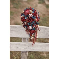 Svatební kytice pro nevěstu "Navy blue II."