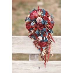 Svatební kytice pro nevěstu "Navy blue II."