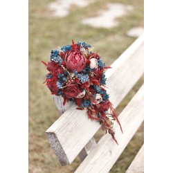 Svatební kytice pro nevěstu "Navy blue II."