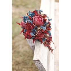 Svatební kytice pro nevěstu "Navy blue II."