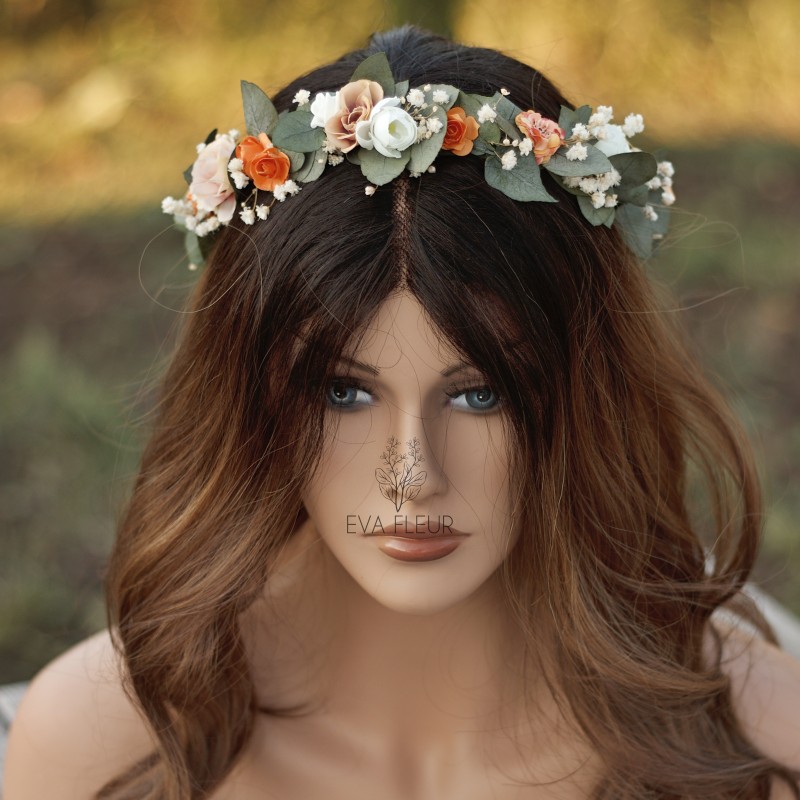 Květinový věneček do vlasů "Síla lásky"