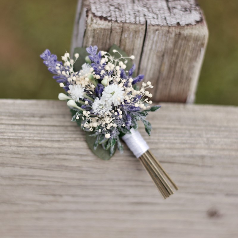 Korsáž - klopa svědka "Levandule s eukalyptem II."