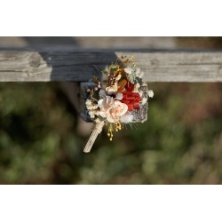 Korsáž - klopa ženicha "Když podzim hřeje IX."