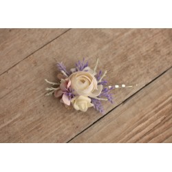 Floral flower hair clip, pin