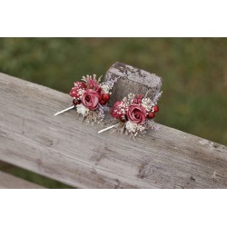 Květinová sponka do vlasů "Ve stínu duše IV."