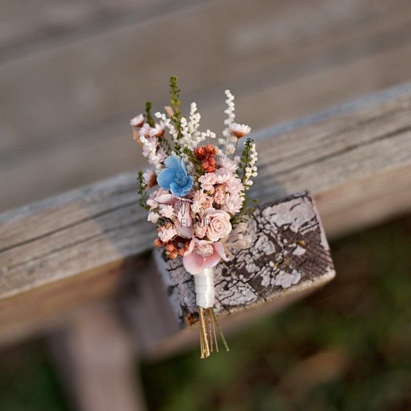 Korsáž - klopa ženicha "Milostný duet"