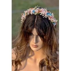Květinová čelenka do vlasů "Milostný duet"