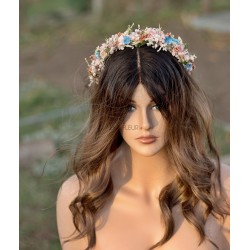 Květinová čelenka do vlasů "Milostný duet"