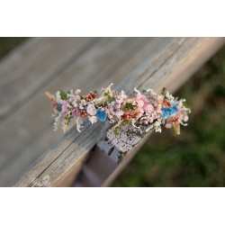 Květinová čelenka do vlasů "Milostný duet"