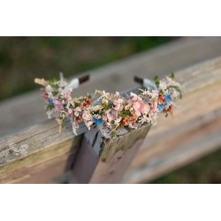 Květinová čelenka do vlasů "Milostný duet"