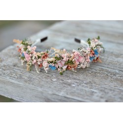 Květinová čelenka do vlasů "Milostný duet"