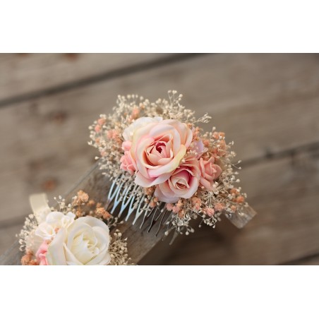 Květinový hřeben do vlasů "Jako pavučinka"