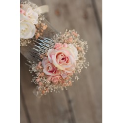 Květinový hřeben do vlasů "Jako pavučinka"