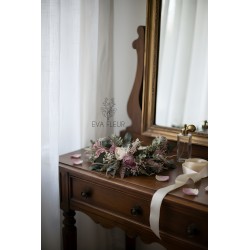 Floral, flower half head wreath, hair wreath, crown